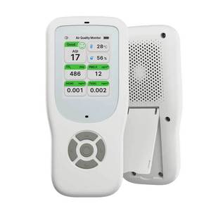 Handheld 9 In 1 Air Quality Monitor With LCD Display For Formaldehyde Co2 Pm2 5 Tvoc Detection - Product Image 4
