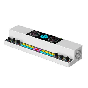 Audio Interface-All in One Sound Card Machine with Speaker for Live Streaming, Podcast Recording, Karaoke