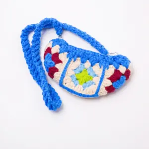 Bohemian New stitching cotton One-Shoulder Woven Handmade Crochet Bags