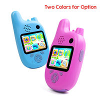 2in1 2.0 Inch IPS Layar Walkie Talkie Anak Mainan Elektronik Kamera HD Portabel Kartun