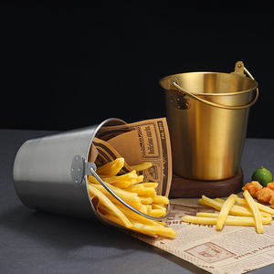 Seau à glace en acier inoxydable doré épais avec tête de tigre, pour champagne, vin réfrigéré, bière, vin rouge, bar, KTV, avec <span class=keywords><strong>deux</strong></span> poignées - Product Image 3