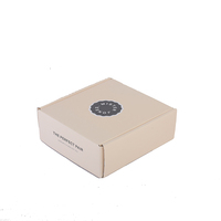 Boîte d'expédition en carton ondulé kraft avec impression de logo personnalisé pour cosmétiques, vêtements, petits cadeaux