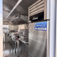 Remorque de restauration entièrement équipée, cuisine mobile, mini-stand à hamburgers, barbecue, pizza, petite remorque à café, remorque de nourriture de rue