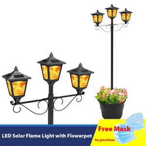 OEM ODM Fábrica Personalizada al aire libre con energía solar Linterna impermeable Villa jardín decoraciones iluminación solar entrada luces - Product Image 2