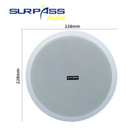 Système de sonorisation professionnel sans fil CR815 SURPASS, haut-parleur de plafond 8 pouces 15W