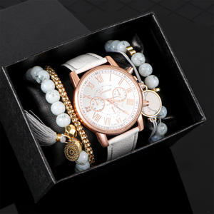 Relojes de cuarzo para mujer repopulares con caja de plástico grande y pulsera de piedra natural diseño de lista enlazada en stock - Product Image 6