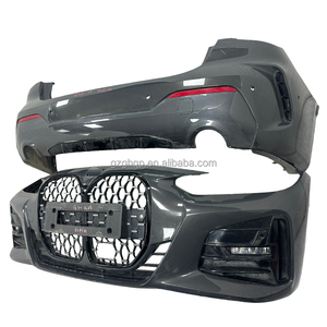 Adecuado para <span class=keywords><strong>BMW</strong></span> 4 Series G22/G23 <span class=keywords><strong>M</strong></span> <span class=keywords><strong>Sport</strong></span> Edition 2021-2024, rejilla de parachoques delantero y trasero, Accesorios Negros para coche - Product Image 2