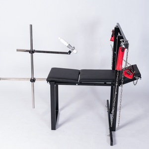 Silla Ajustable <span class=keywords><strong>Aoyama</strong></span> para Posiciones Sexuales, Silla Abrepiernas para Juegos Sexuales, Set de Bondage, Muebles para Juegos Sexuales, Metal + Cuero PU Negro - Product Image 6