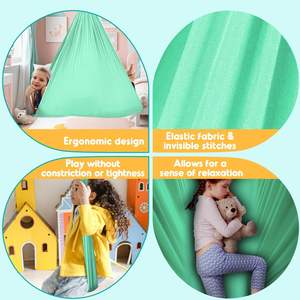 Produk terapi sensor autisme dalam dan luar ruangan, terapi lapisan ganda interaktif ayunan peluk - Product Image 4