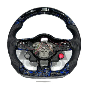 Volante Deportivo para Automóvil Volkswagen <span class=keywords><strong>Golf</strong></span> <span class=keywords><strong>7.5</strong></span> GTI MK7 Polo GTS GTD <span class=keywords><strong>GTE</strong></span> R Passat CC R-Line, Volante de Fibra de Carbono - Product Image 1