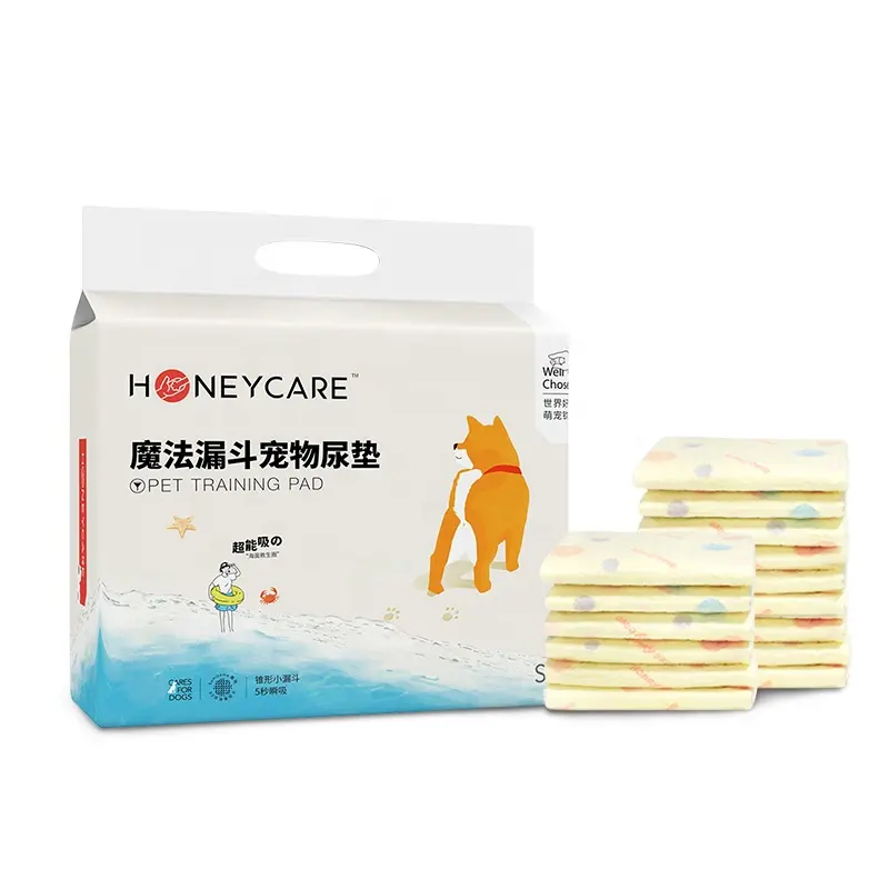 Honeycare Hot selling puppy dog training pet toilet pee pads with OEM service Disposable Puppy Training Pet Dog Pee Pad