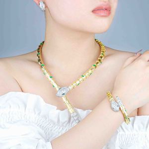 Collier Serpent Luxueux Haut de Gamme ZX Europe Amérique, Chaîne de Cou Dorée Exagérée pour Femme, Personnalisation d'Usine - Product Image 5