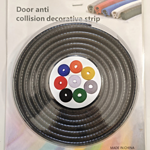 Bande de protection de bord de carrosserie flexible <span class=keywords><strong>en</strong></span> caoutchouc <span class=keywords><strong>noir</strong></span> pour porte de voiture, moulage de protection universel, <span class=keywords><strong>garde</strong></span>-bord <span class=keywords><strong>en</strong></span> métal tranchant - Product Image 5
