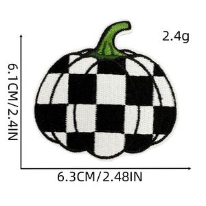 Patch brodé thermocollant mignon à motifs variés de citrouilles pour la décoration de vêtements, chapeaux et sacs - Product Image 4