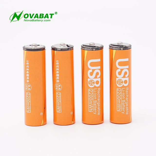 100% Original Rechargeable Lithium Battery AA 5 2200mWh 1.5V Battery 7 600mWh for Mouse Remote Control Toy