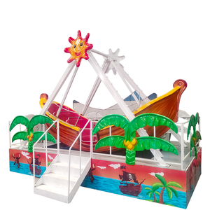Nuevas atracciones de feria en miniatura: barco pirata para niños, paseo emocionante en barco pirata. - Product Image 3