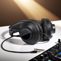 Casque audio studio professionnel HiFi 3,5 mm, écouteurs filaires pour DJ, PC, enregistrement, son professionnel