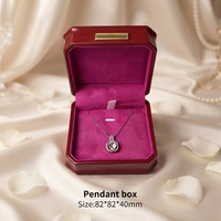 Boîte à bijoux en daim de style vintage, logo personnalisé, étui à bijoux de luxe fait main pour bijoux anciens