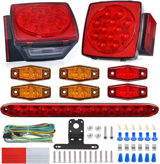 New Products Waterproof Semi Truck Stop Light Led Side Marker Light for Truck Trailer 12v