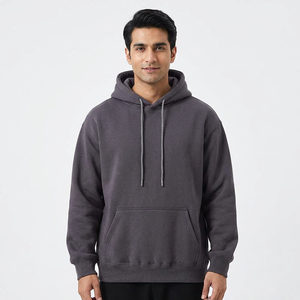 Men's Heavyweight Oversized Square Short Half Zip <b>Velour</b> Hoodie Street Style <b>Sweatshirt</b> Color Blocking Custom Logo Winter - Product Image 1