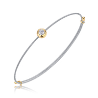 Bracelet en argent S925 avec pierre unique sertie de moissanite, cordon en nylon coloré et monture dorée, réglable et empilable, pour usage quotidien et loisirs