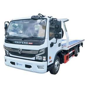 Camion de dépannage léger Dongfeng 4 tonnes à plateau 4x2 à bas prix pour le sauvetage routier et le récupération d'accidents - Product Image 1