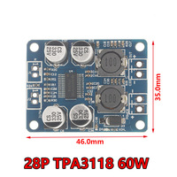 Module amplificateur de puissance audio numérique TPA3118 1*60W/30W, carte de développement SOP28, 4-8 ohms, classe D PBTL, DC 8~24V