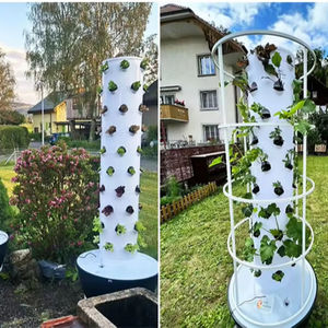 Sistema de Cultivo de Vegetales Interior para el Hogar, Torre Aeropónica, Torre de Cultivo Hidropónico Vertical, Control Inteligente, Bomba para Jardín de Lechugas, LED - Product Image 1
