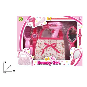 Set de Belleza para Niñas con Secador de Pelo, Espejo, Peine y Bolsa, 3+ Años, Rosa - Product Image 1