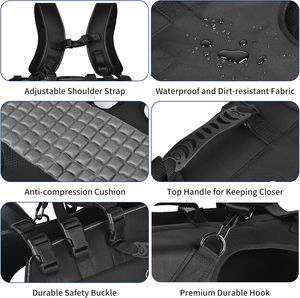Perros Hombro Soporte <span class=keywords><strong>de</strong></span> cuerpo completo Mascotas Portador <span class=keywords><strong>de</strong></span> viaje <span class=keywords><strong>Bolsa</strong></span> <span class=keywords><strong>de</strong></span> viaje Mochila Arnés <span class=keywords><strong>para</strong></span> discapacidad - Product Image 4