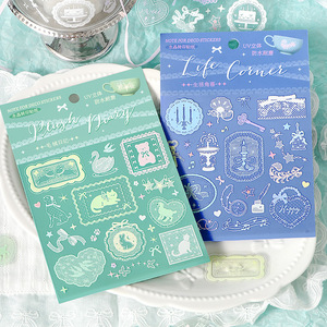 1 foglio di adesivi per confezione, <span class=keywords><strong>serie</strong></span> Lace Celebration, adesivi decorativi con un tema femminile per bullet journal. - Product Image 1