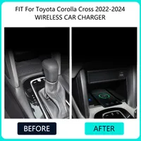 Chargeur sans fil pour voiture certifié Qi 15W pour Toyota Corolla Cross XG10 2022-2024, support de tableau de bord, chargeur rapide