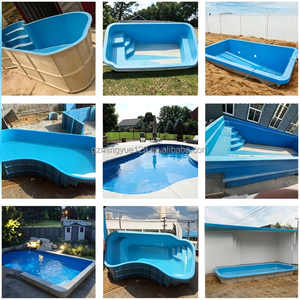 <span class=keywords><strong>Piscine</strong></span> rectangulaire préfabriquée en fibre <span class=keywords><strong>de</strong></span> <span class=keywords><strong>verre</strong></span> enterrée avec escaliers, <span class=keywords><strong>pour</strong></span> l'utilisation dans la cour <span class=keywords><strong>de</strong></span> la résidence - Product Image 6