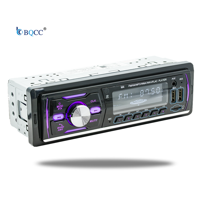 1 Din Car MP3 Player Built-in BT Hands-Free Receiver Audio FM Radio DAB/RDS/SD Card Supports Steering Wheel Stereo Amplifier