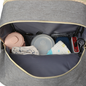 Sac de <span class=keywords><strong>lit</strong></span> pliable multifonctionnel portable en tissu Oxford imperméable et isolé pour mère et bébé, avec port USB, grande capacité, pour <span class=keywords><strong>voyage</strong></span> en extérieur - Product Image 3