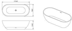 Baignoires autoportantes en acrylique <span class=keywords><strong>à</strong></span> <span class=keywords><strong>fond</strong></span> <span class=keywords><strong>plat</strong></span> de style moderne avec drain central et baignoires <span class=keywords><strong>à</strong></span> remous - Product Image 3