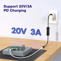 Câble d'alimentation USB-C mâle vers femelle avec interrupteur marche/arrêt, rallonge USB pour téléphones, tablettes, petites lampes de bureau/ventilateurs