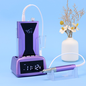 Machine à percer les ongles professionnelle en alliage d'aluminium 45000 tr/min Rechargeable Moteur sans balais 85W Affichage LCD <span class=keywords><strong>Ponceuse</strong></span> à ongles puissante Horloge - Product Image 6