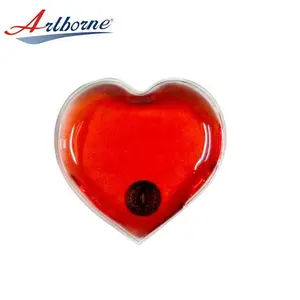 Logo Imprinted Heart Shape Hot and Cold Gel Packs Health Care Gel Sodium Acetate Heat Cold Pad handwarmer Heating Pad hot pack