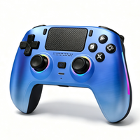 Manette de jeu sans fil pour PS5 avec éclairage RGB, gyroscope 6 axes, moteur de vibration, fonction Turbo, macro programmable et déclencheur Hall
