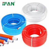 Tuyau PEX Al PEX haute performance IFAN 16-32MM Tube gris rouge bleu blanc personnalisé en aluminium plastique PEX