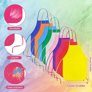 Tabliers de <span class=keywords><strong>peinture</strong></span> pour enfants Art Smock pour salle de classe <span class=keywords><strong>Peinture</strong></span> Articles de fête <span class=keywords><strong>Tablier</strong></span> <span class=keywords><strong>jetable</strong></span> pour enfants - Product Image 3