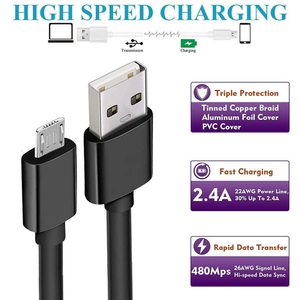 Usb 2.0 A-Man Naar Micro B Android Oplader Kabel, Duurzame Premium Snelle Telefoon Oplader Snoer - Product Image 2
