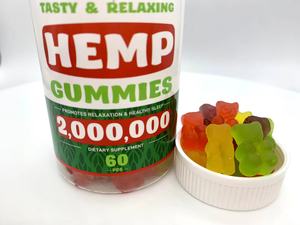 OEM ÉTIQUETTE PRIVÉE Supplément de soins de santé Aide à la relaxation Sommeil Gommes CHANVRE - Product Image 6