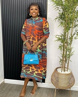 Robe plissée léopard Sheen 2023 NOUVEAU, style Miyake Thaïlande, pour soirée, designs africains, grandes tailles pour femmes