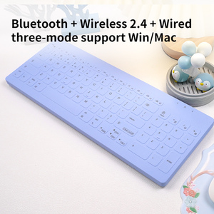 HengYu New 96-Key Silent Membrane Waterproof Wireless <b>USB</b> Type-C Gaming Portable <b>Keyboard</b> - Product Image 5