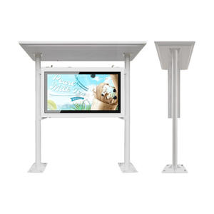 Wasserdichte Multimedia-LCD-Werbe schilder mit hoher Helligkeit und Außen werbe maschine mit Baldachin - Product Image 6