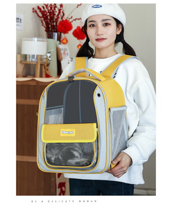 Evcil Hayvan Taşıma Çantası Köpek Evcil Hayvan Çantası Taşınabilir Nefes Alabilen Evcil Hayvan Sırt Çantası Küçük Orta Boy Köpek Kedi Yavrusu Açık Hava Seyahat Kamp Yürüyüş Gezisi için - Product Image 5