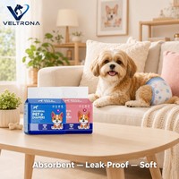 Pañales Universales para Mascotas, Absorbentes, a Prueba de Fugas, de Algodón Suave, con Núcleo de Polímero Súper Absorbente para Cachorros y Perros Adultos