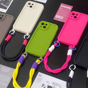 Nouvelle <span class=keywords><strong>Coque</strong></span> de Téléphone Portable Antichoc en <span class=keywords><strong>Cordon</strong></span> Tressé Bicolore Couleur Bonbon pour <span class=keywords><strong>iPhone</strong></span> 16 Plus 17 Air <span class=keywords><strong>Pro</strong></span> <span class=keywords><strong>Max</strong></span> - Product Image 1